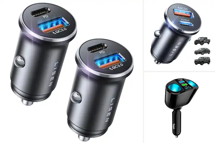 Detailed view of Best 12V Car Charger Adapters: Top Picks for On-the-Go Power
