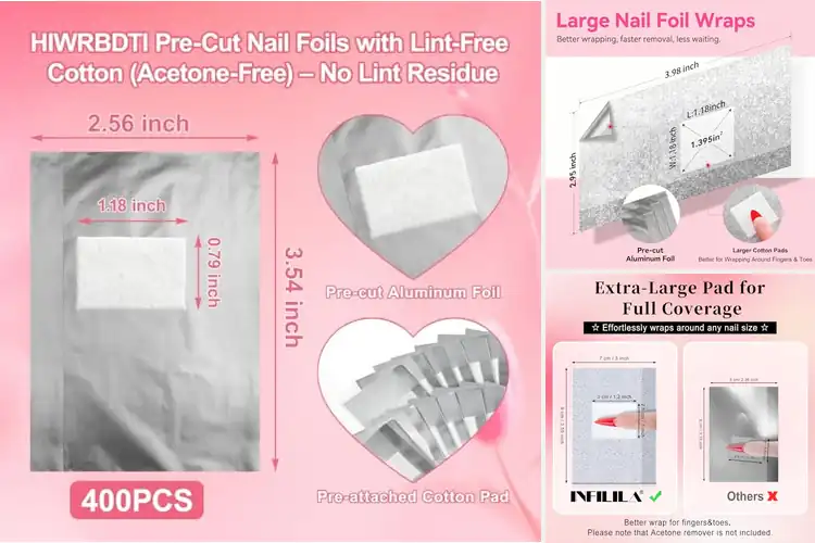 Detailed view of Best Cotton Nail Wraps