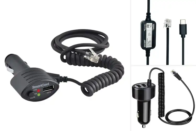 Detailed view of Best Escort Radar Detector Power Cords