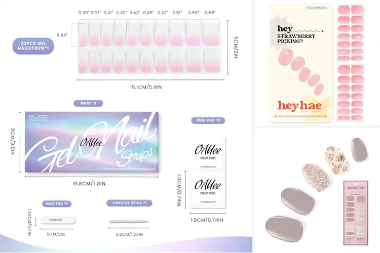 Detailed view of Best Gel Nail Wraps