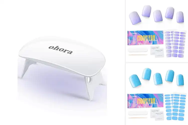 Detailed view of Best LED Lamp-Compatible Nail Strips