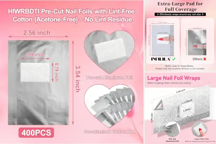 Detailed view of Best Nail Foil Wraps