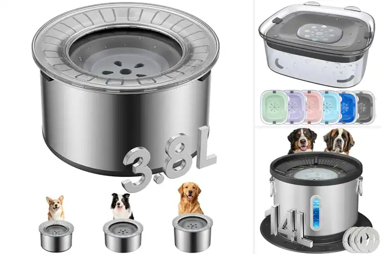 Detailed view of Best No Spill Dog Water Bowl